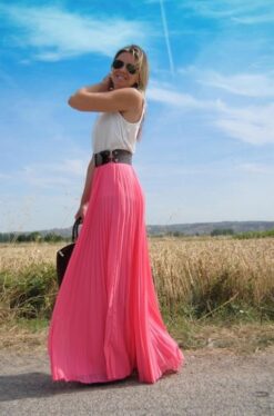 Falda Plisada Soleil Gasa