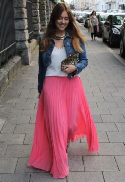 Falda Plisada Soleil Gasa