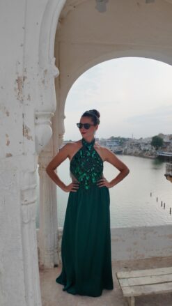 Top Halter Verde Esmeralda