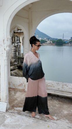 Camisa Ombré degradé Palo Rosa Gris